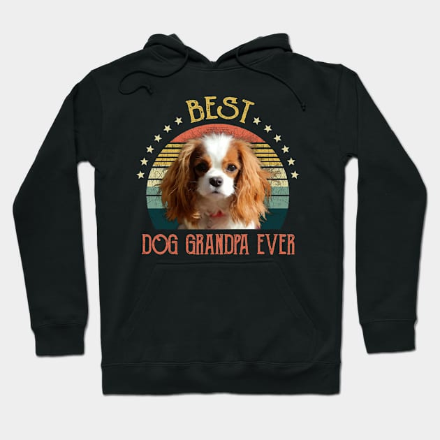 Mens Best Dog Grandpa Ever Cavalier King Charles Spaniel Fathers Day Gift Hoodie by gussiemc